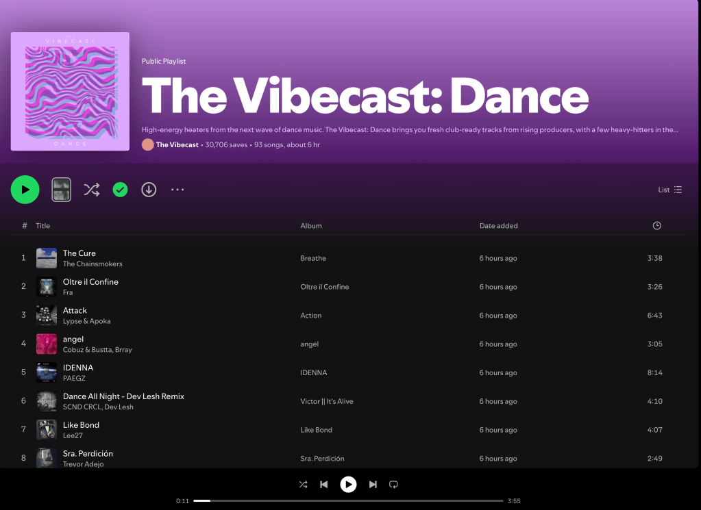 Wez G (Move To The Dancefloor) on The Vibecast: Dance Spotify&nbsp;Playlist