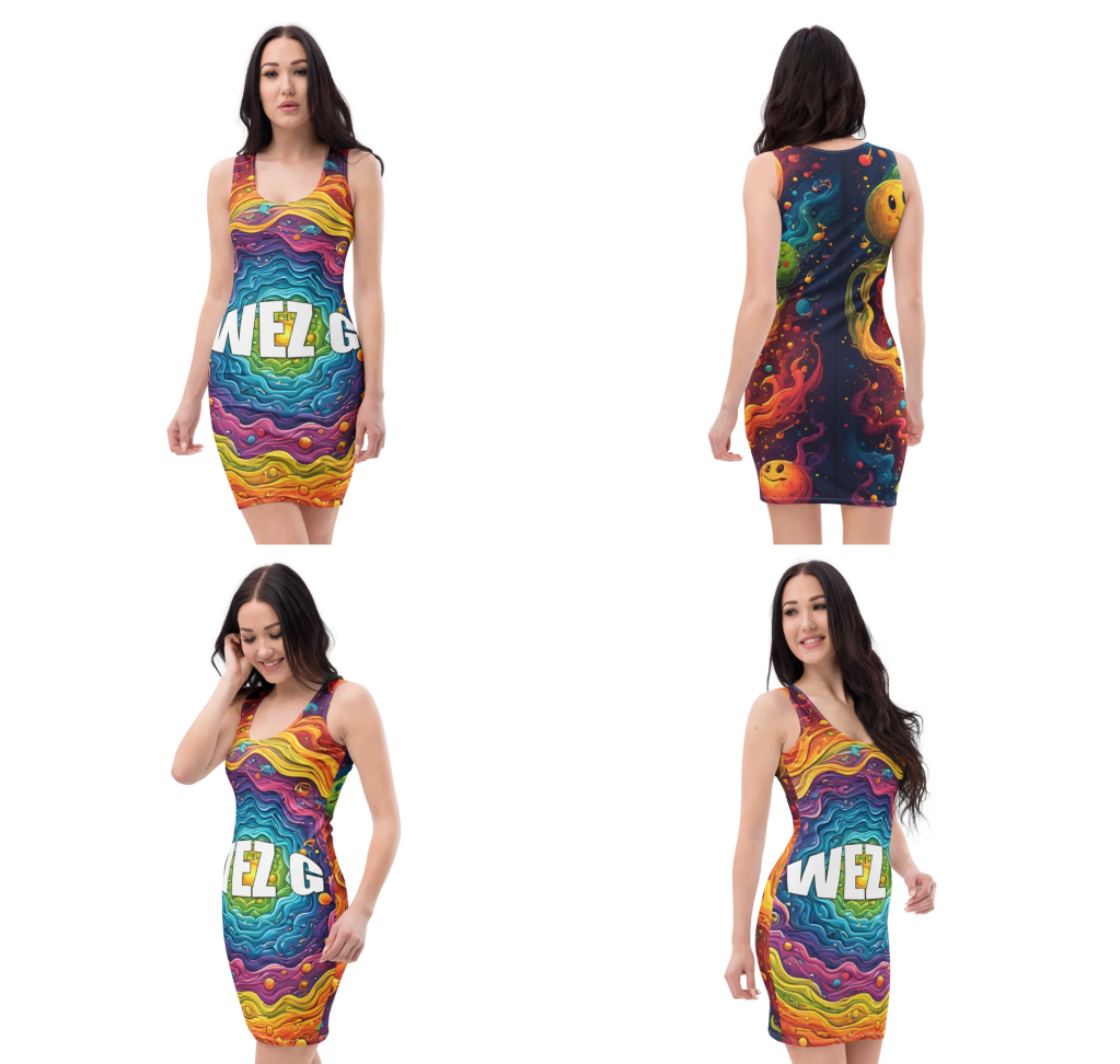 Merchandise: Wez G Psychedelic Bodycon&nbsp;Dress