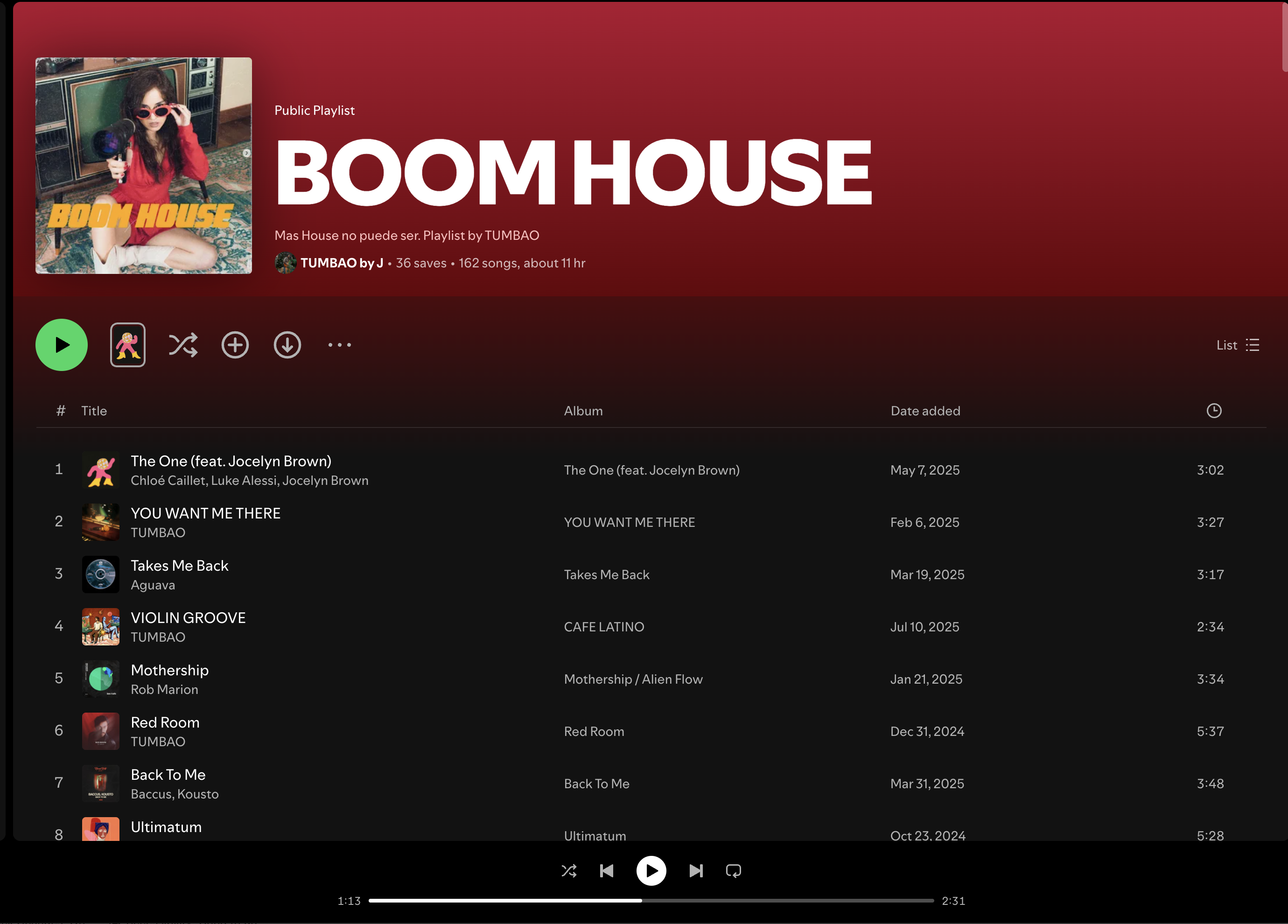 Wez G (Skip The Groove) on Boom House Spotify Playlist