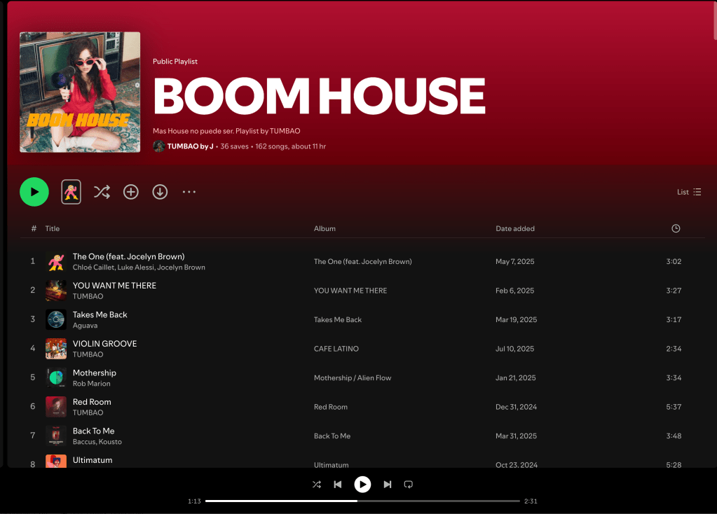 Wez G (Skip The Groove) on Boom House Spotify&nbsp;Playlist