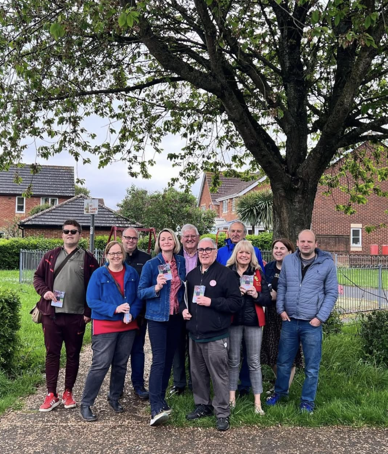 Severnside Labour Party campaigning in Rogiet
