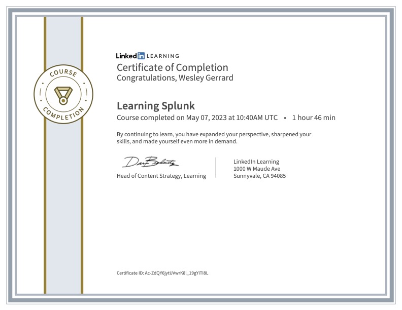 Learning Splunk