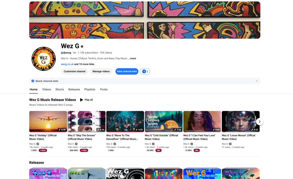 Focus on @DJWEZG YouTube Channel&nbsp;Growth
