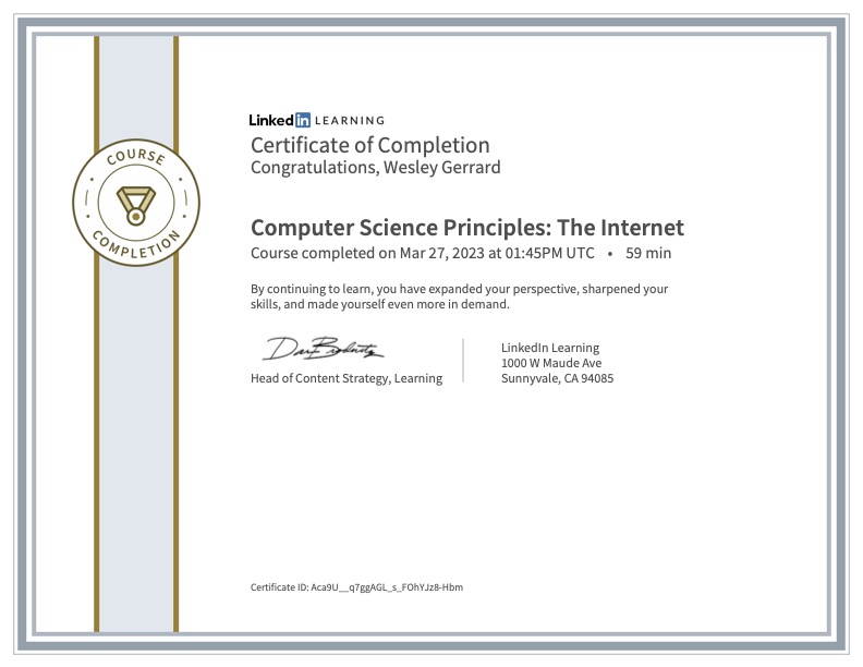 Computer Science Principles: The Internet
