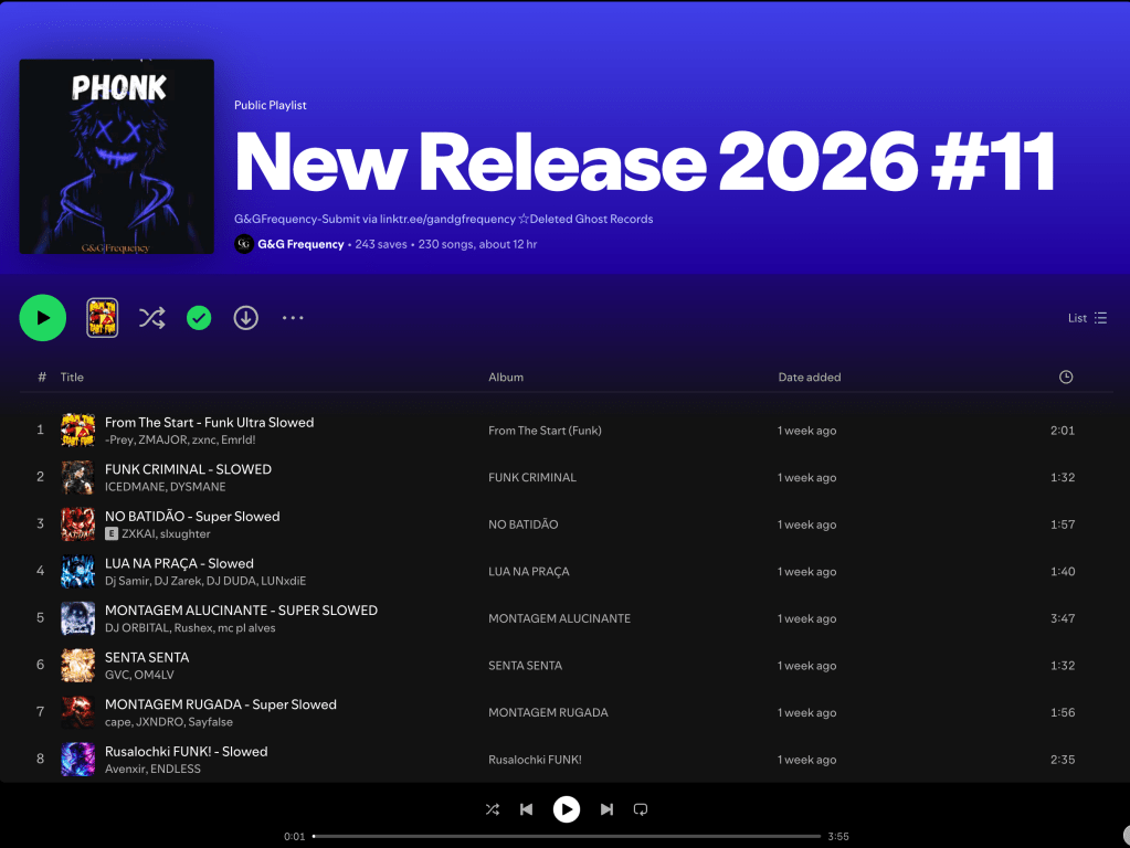 Wez G (Skip The Groove) on New Release 2026 #11 Spotify&nbsp;Playlist