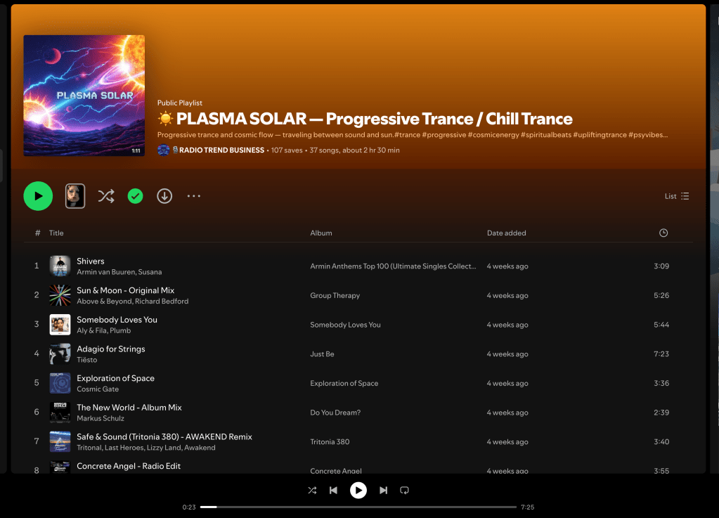 Wez G (Cold Outside) on PLASMA SOLAR Spotify&nbsp;Playlist