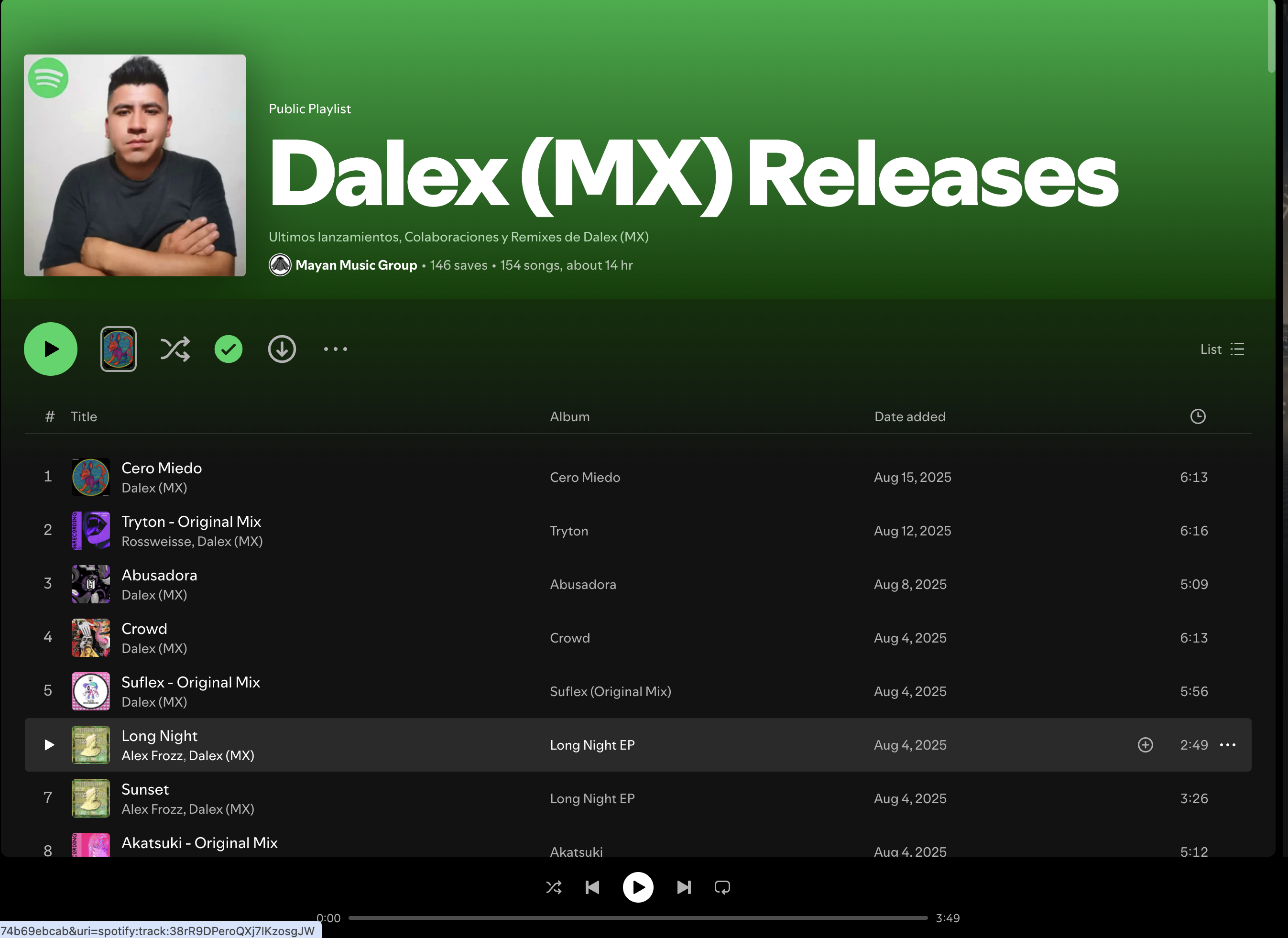 Wez G (Acid Melt) on Dalex (MX) Releases Spotify Playlist