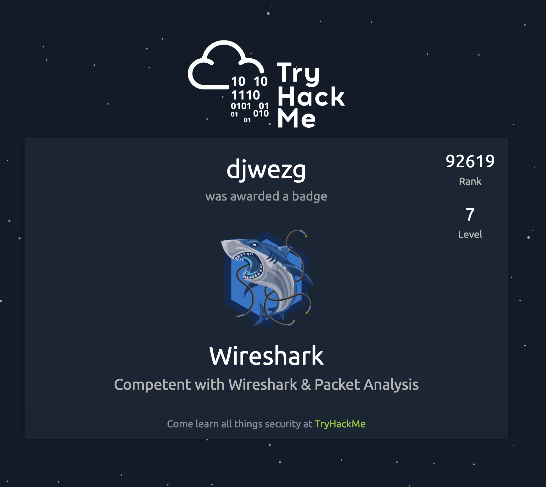 Try Hack Me – Wireshark