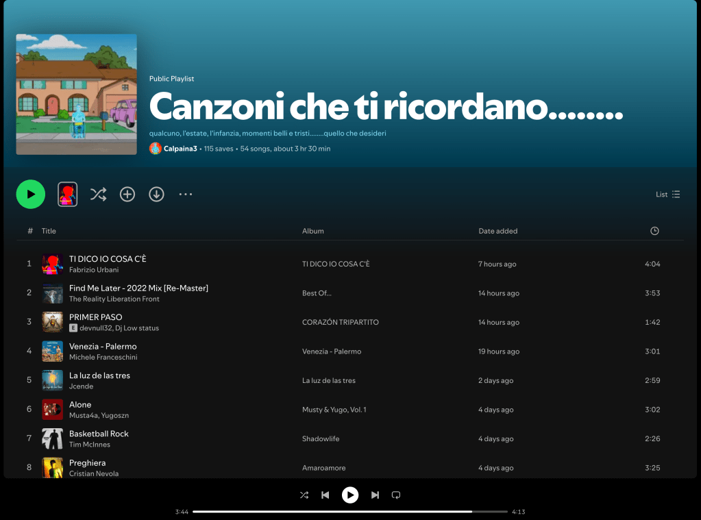 Wez G (Skip The Groove) on Canzoni che ti ricordano… Spotify&nbsp;Playlist