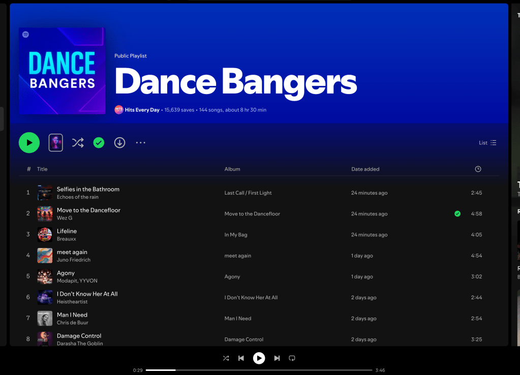 Wez G (Move To The Dancefloor) on Dance Bangers Spotify&nbsp;Playlist