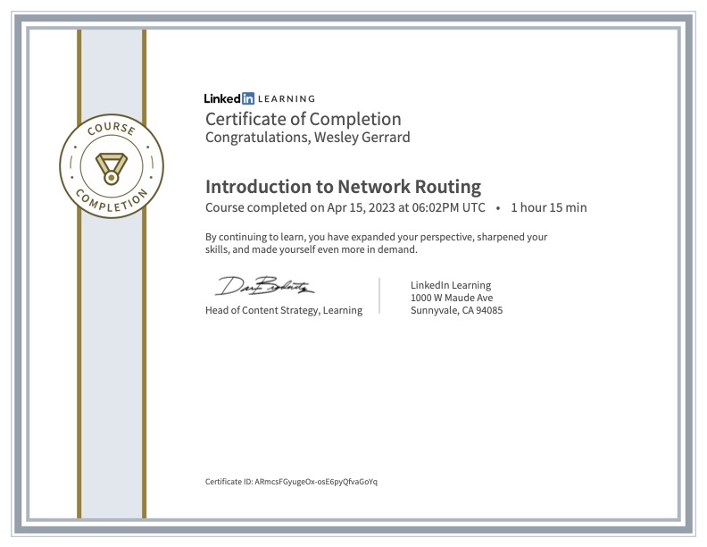 Introduction to Network Routing