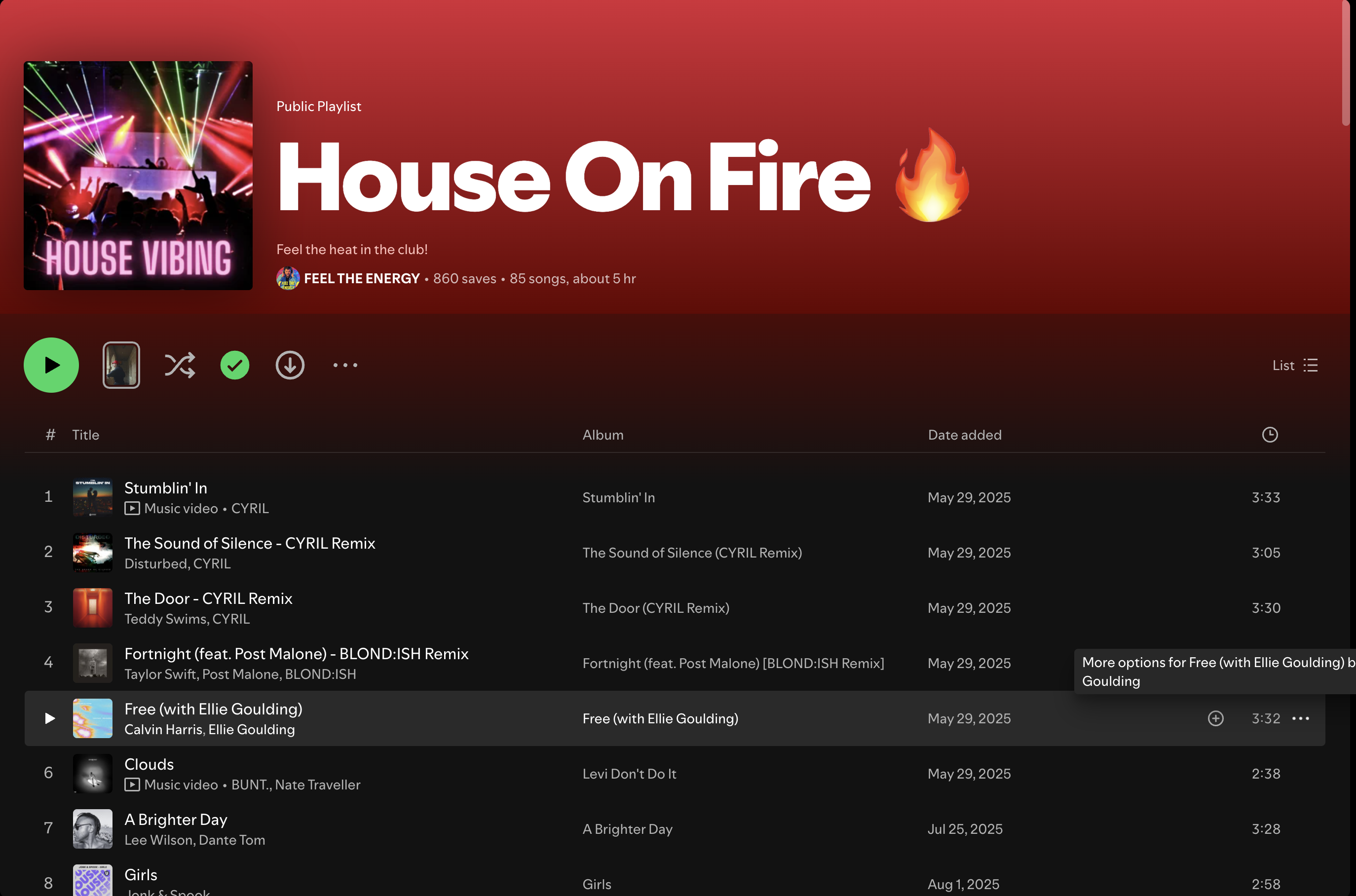 Wez G (Acid Melt) on House On Fire Spotify Playlist