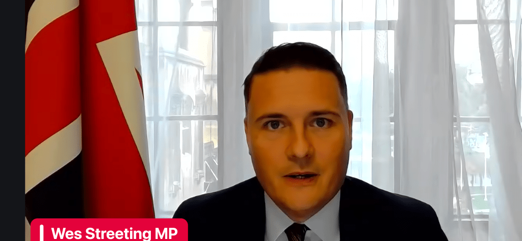 Labour Party Zoom Meeting on NHS with Wes Streeting, Health&nbsp;Secretary