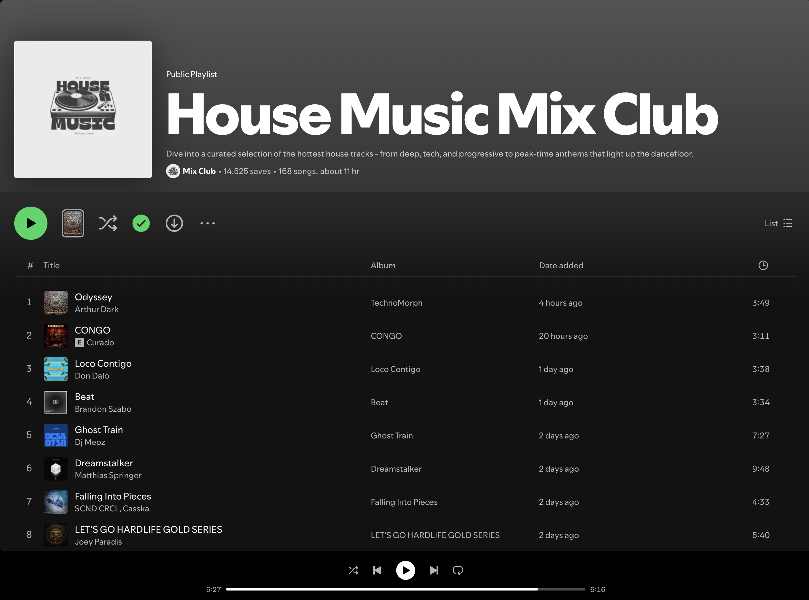 Wez G (Severn Tides) on House Music Mix Club Spotify Playlist