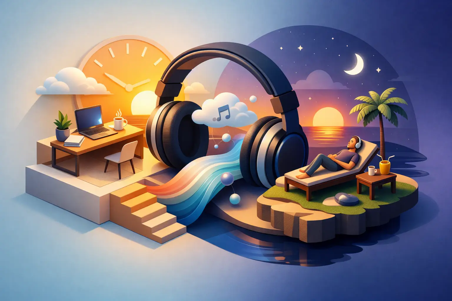 How Chillout Music Changes the Shape of a Day