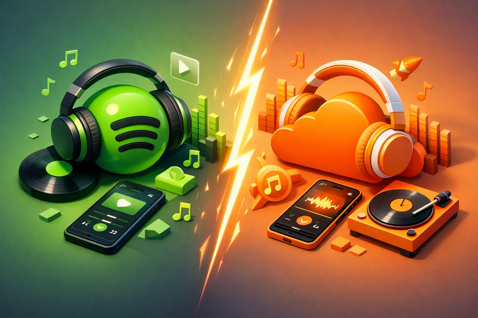 Spotify versus SoundCloud Music Discovery